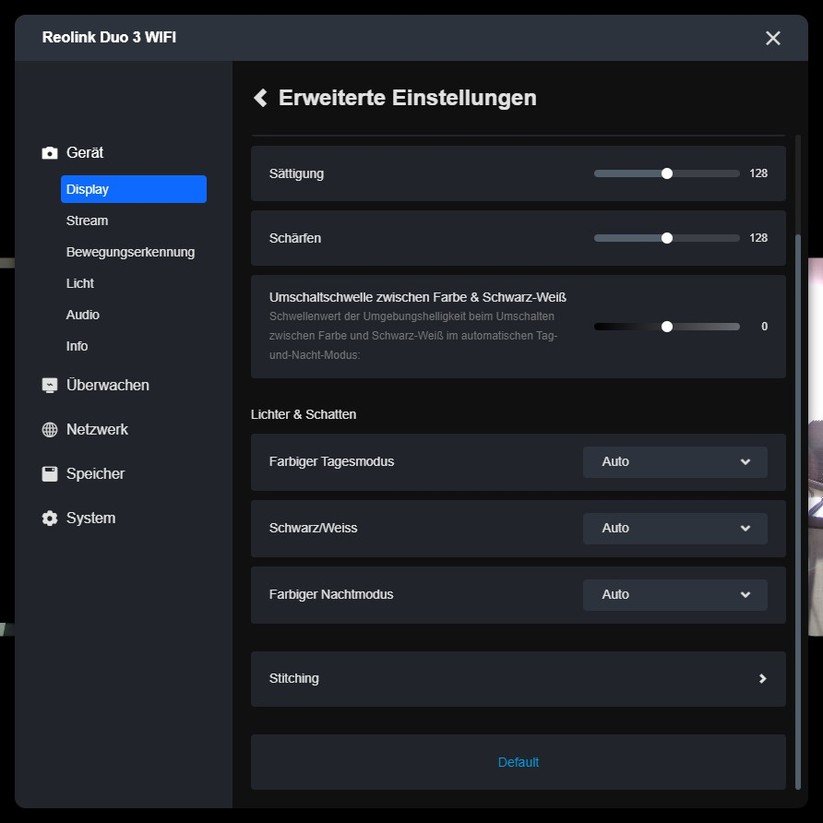 Reolink Duo 3 WiFi: Konfiguration mit Desktop-App