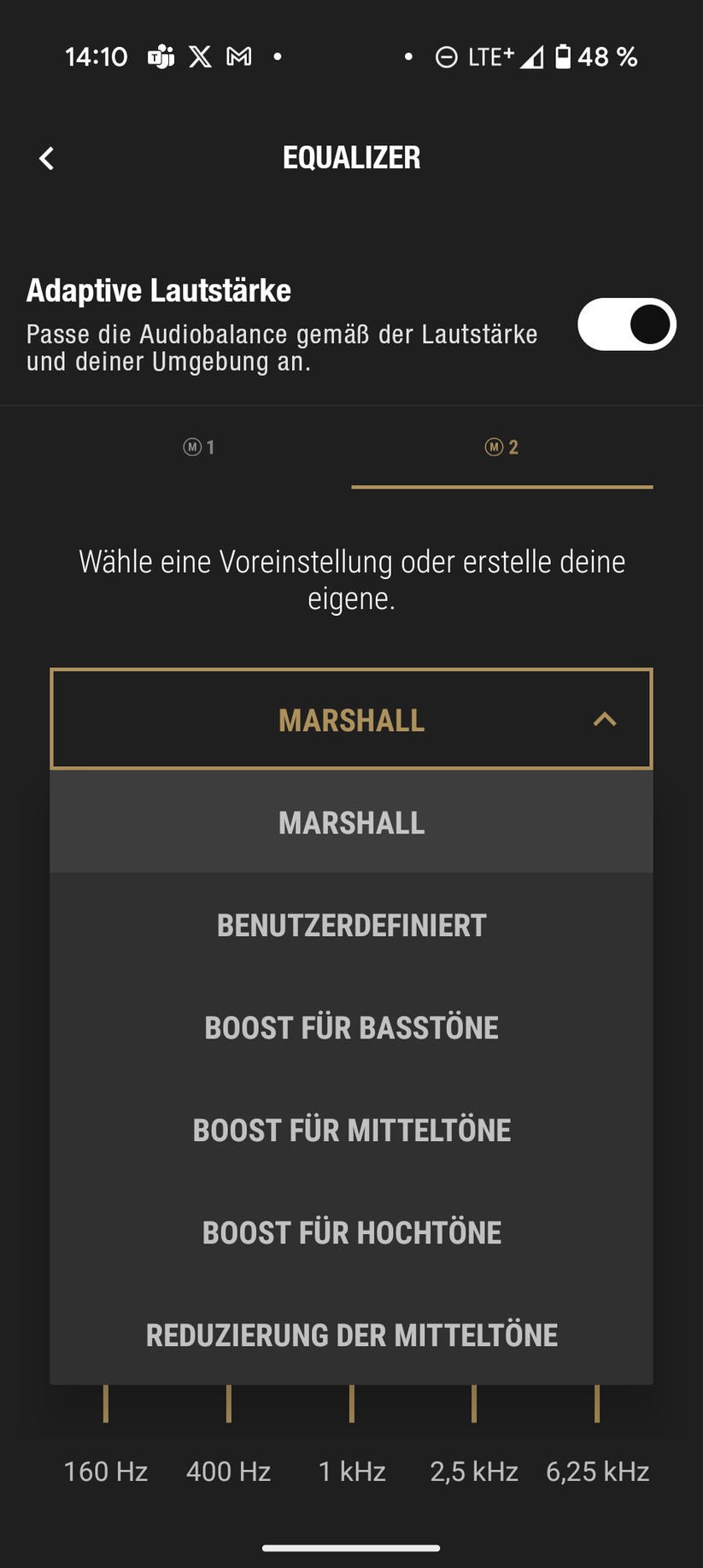 Marshall Monitor II ANC Screenshot