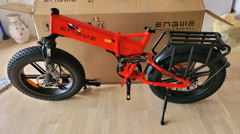  Faltbares E-Fatbike mit Doppelfederung und ergonomischer Sitzposition