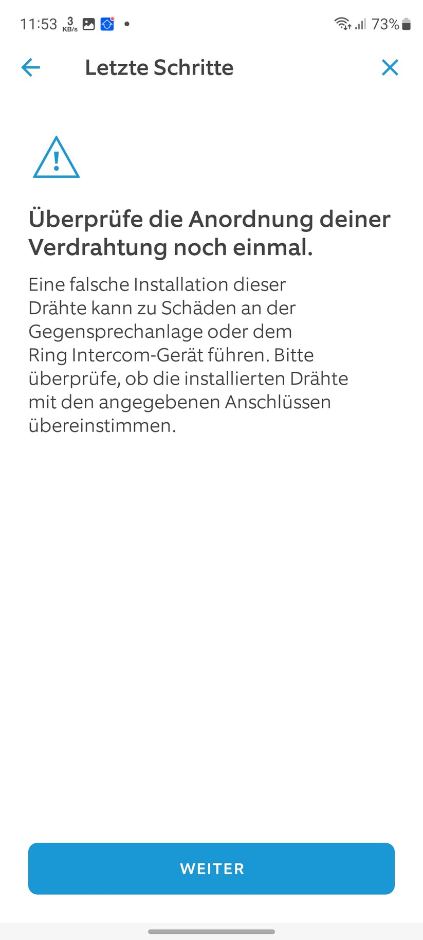 Ring Intercom: Einrichtung
