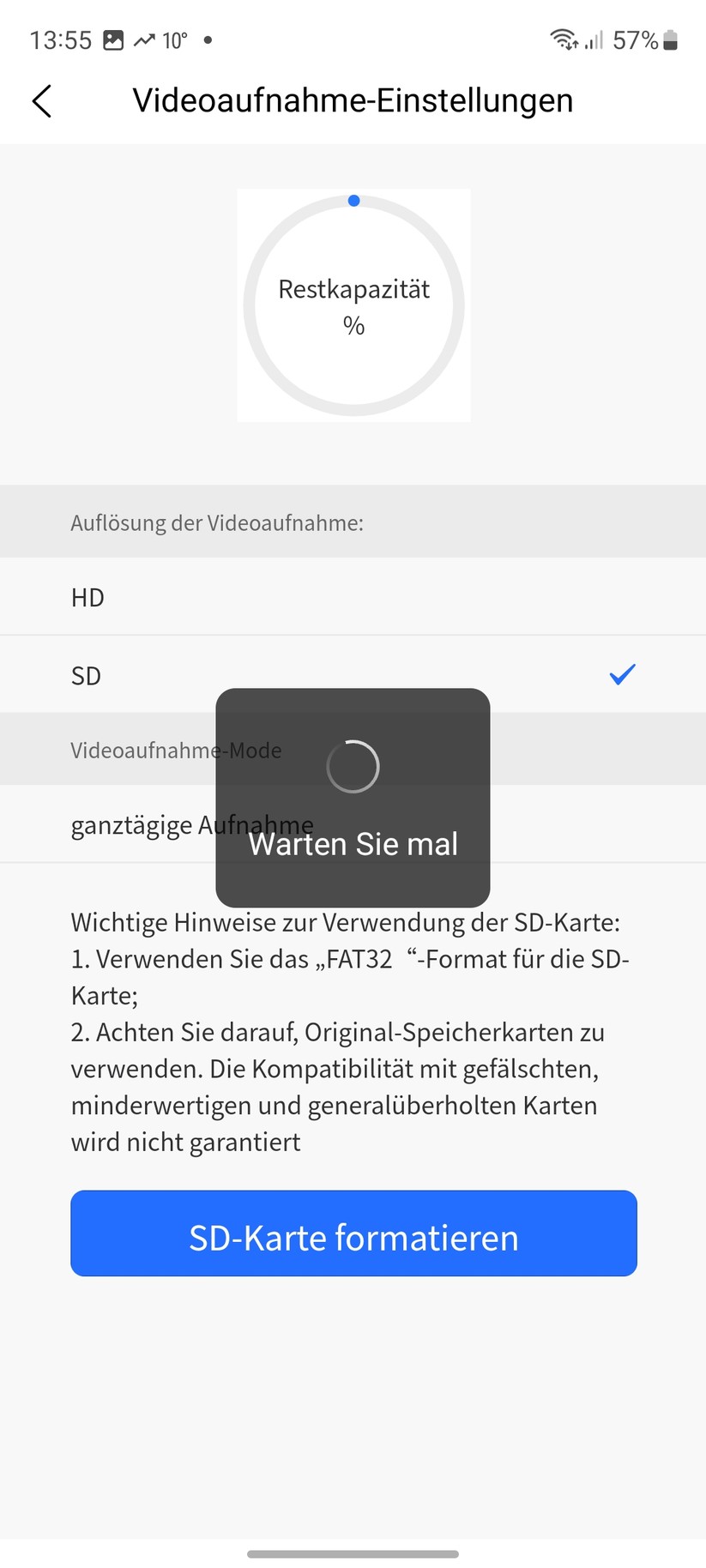 PTZ-Kamera für Lampenfassung E27: App