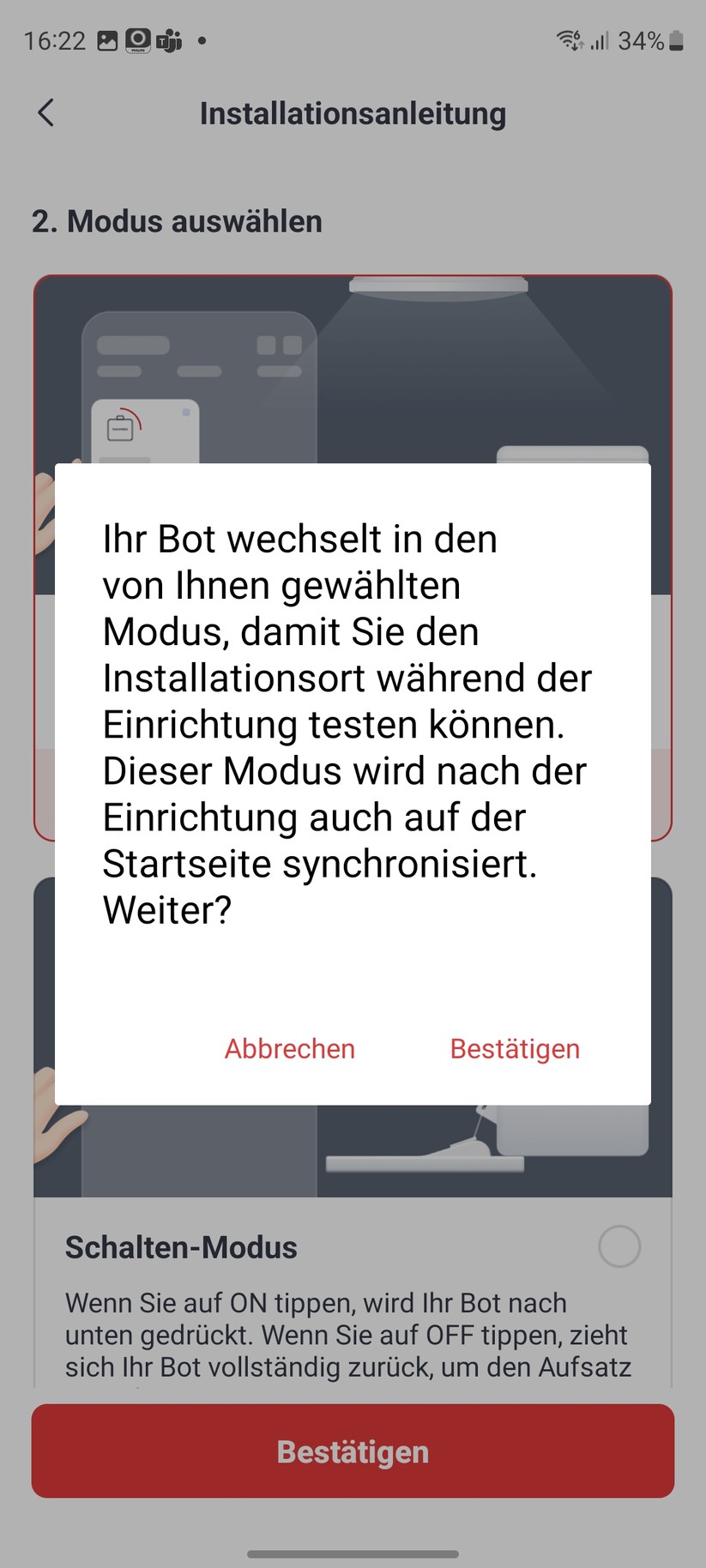 Die Einrichtung der Switchbot-Komponenten erfordert eine Registrierung. Ansonsten ist der Setup-Prozess sehr einfach. Während der Einbindung liefert die App informative Erklärungen, Grafiken und Videos zu den einzelnen Komponenten hinsichtlich Einrichtung, Konfiguration und Betrieb. Vorbildlich.