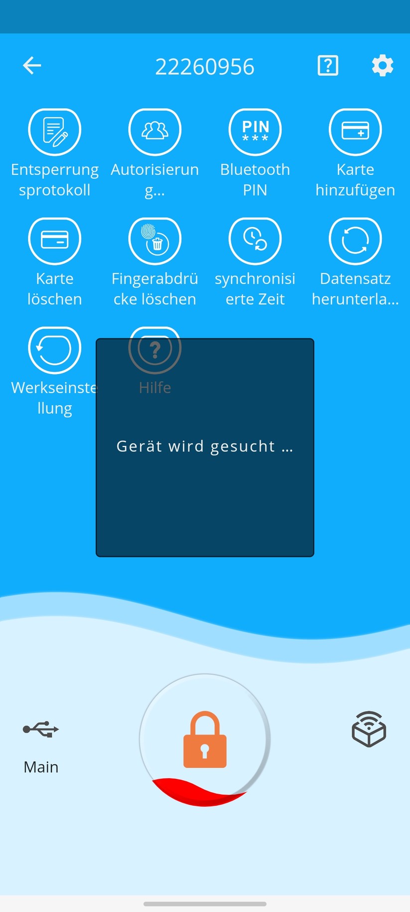 Welock Fingerprint Smart Lock Touch 41: App