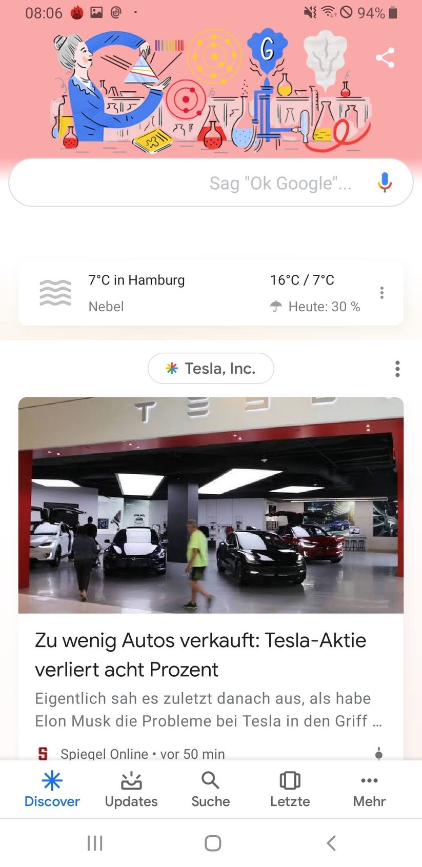 Google Now auf dem Galaxy A7