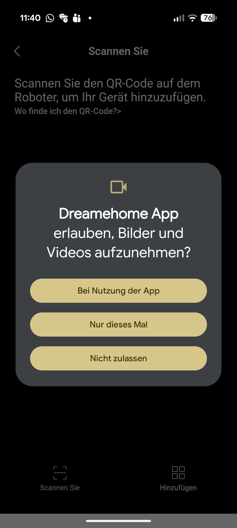 Dreame C1 – App & Einrichtung