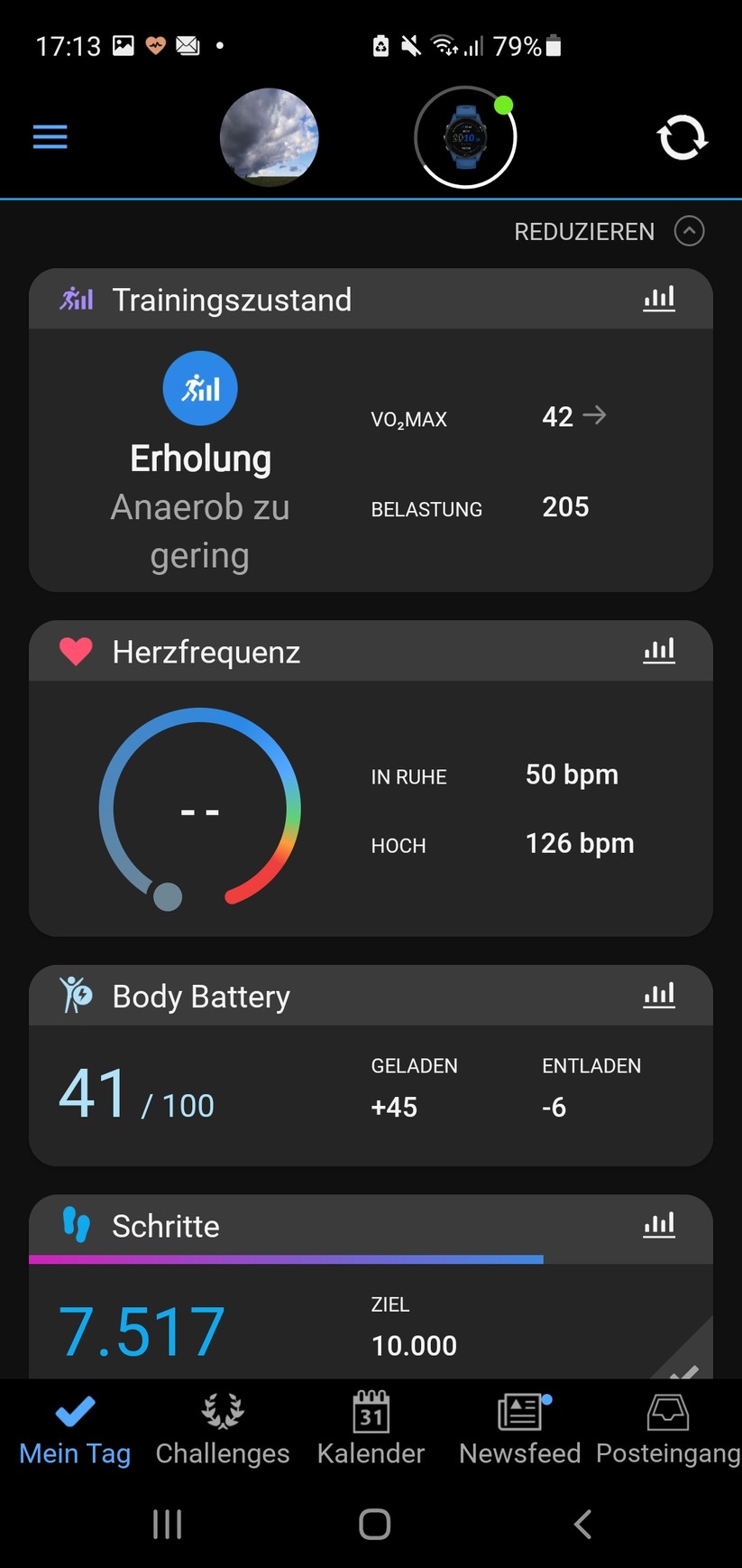 Garmin Forerunner 255 - Garmin Connect App