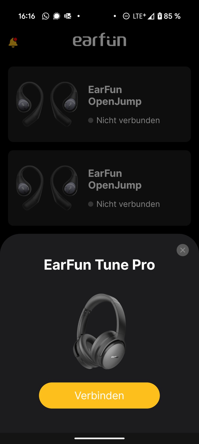 Earfun Tune Pro Screenshot