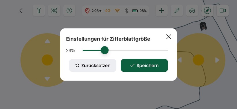 Grundsätzlich bietet die App viele Möglichkeiten, ohne so intuitiv und umfangreich wie bei Segway oder Mammotion zu sein. Vor allem Einstellungsmöglichkeiten bei der Hinderniserkennung haben wir stark vermisst.