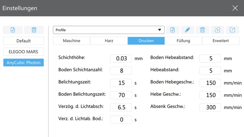 Mit diesen Settings haben wir im Test gute Ergebnisse erzielt.