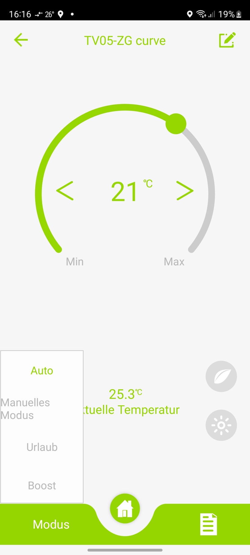  App-Einstellungen und Heizpläne