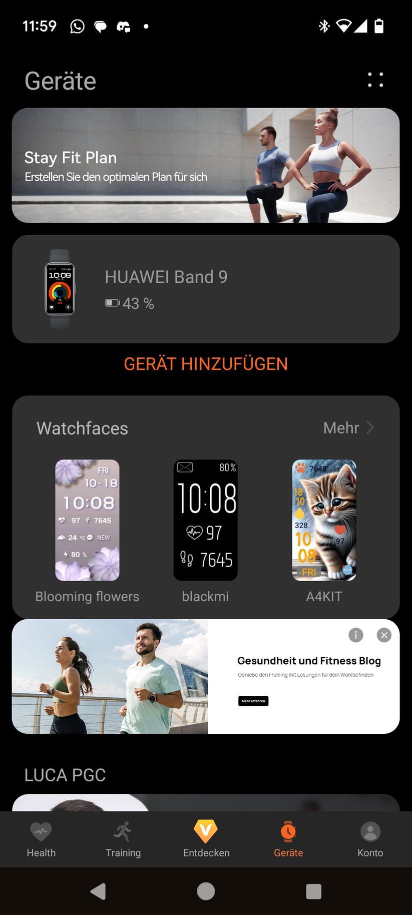 Huawei Band 9 - Health App 