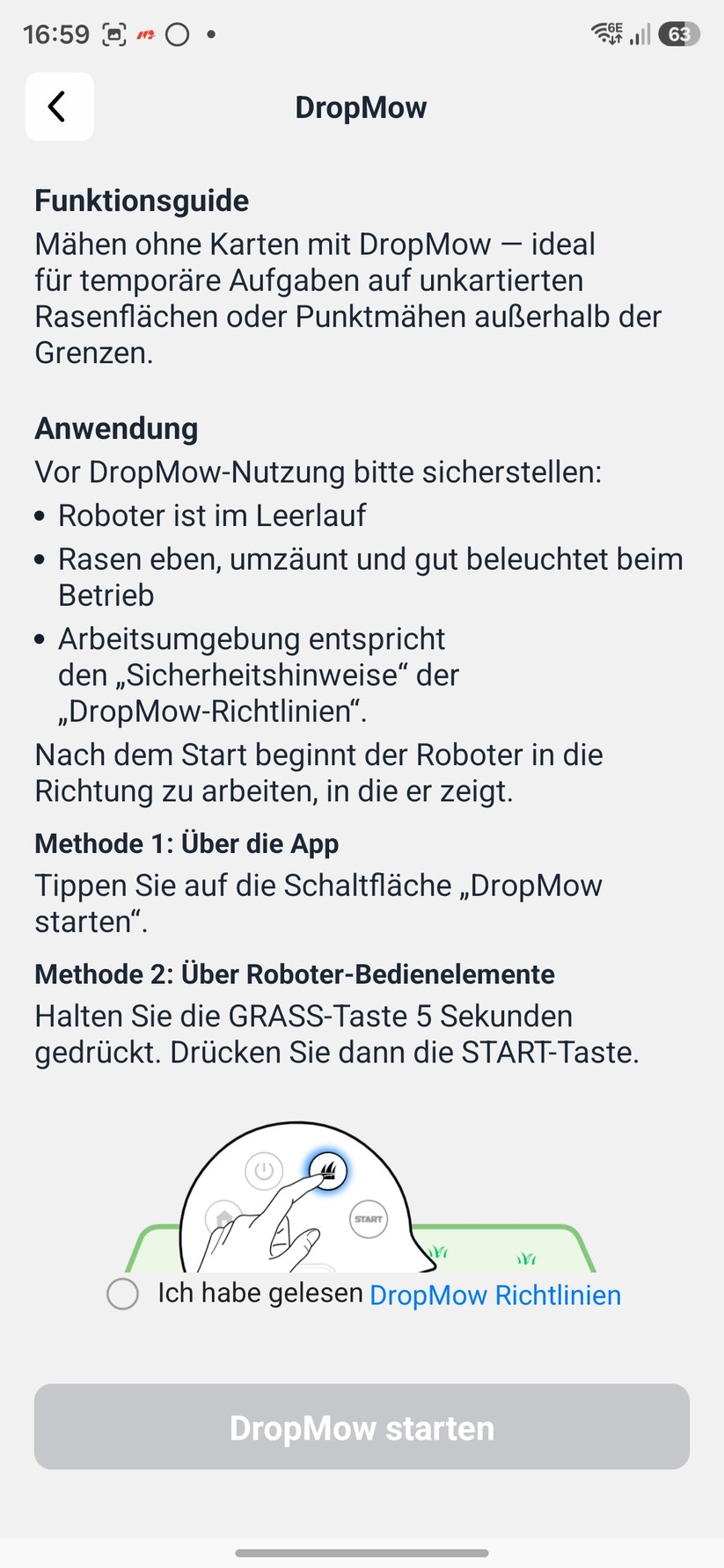 Die Mammotion-App ist übersichtlich, reaktionsschnell und bietet viele Einstellmöglichkeiten. Außerdem ist sie auch für Tablets optimiert.