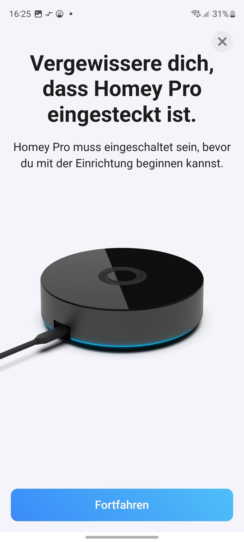 Homey Pro: Einrichtung