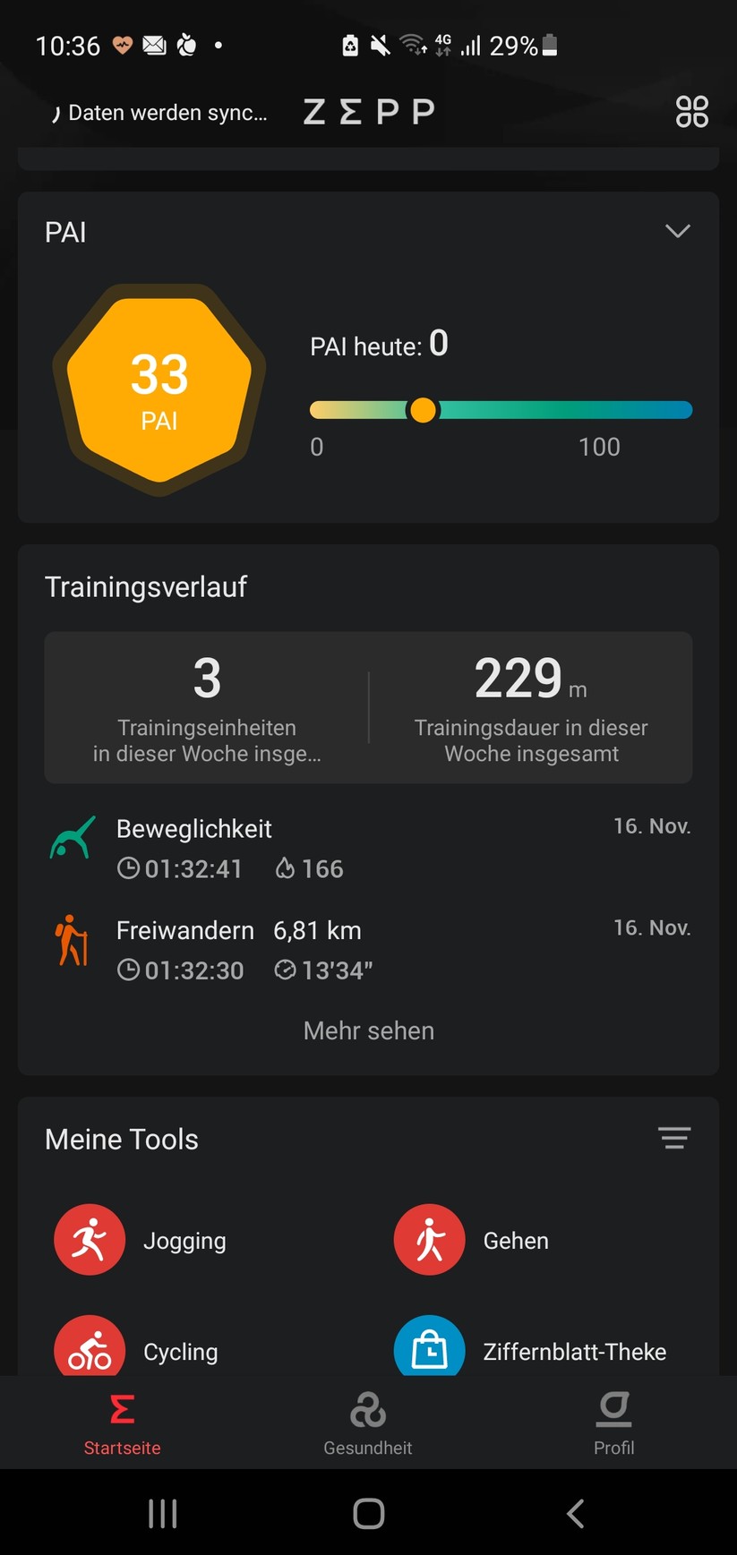  Die App zur Amazfit T Rex 2 im Test