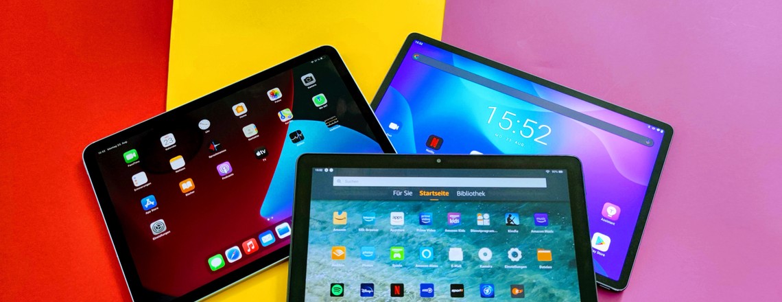 Tablets: iPad Air 4, Lenovo Tab P11 Pro, Amazon Fire HD 10 Plus