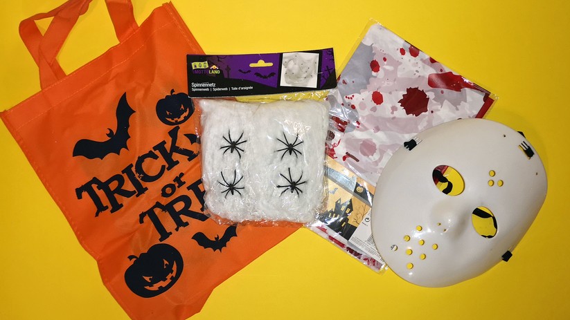 Die Auswahl an grusligem Halloween-Zubehör ist riesig.