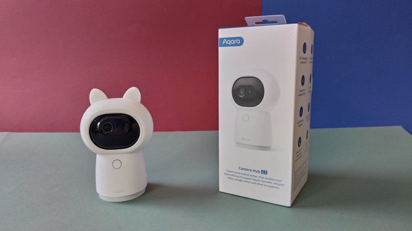 Aqara G3: Die Überwachungskamera mit integriertem Zigbee-Hub ist kompatibel zu Homekit. Sie Menschen, Gesichter, Katzen, Hunde und Gesten erkennen. Geknüpft an diese Erkennung können Anwender Automatisierungen erstellen. Menschen, Katzen und Hunde kann die Kamera auf Wunsch dank des schwenkbaren Objektivs verfolgen.  