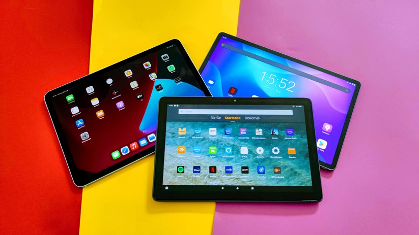 Tablets: iPad Air 4, Lenovo Tab P11 Pro, Amazon Fire HD 10 Plus