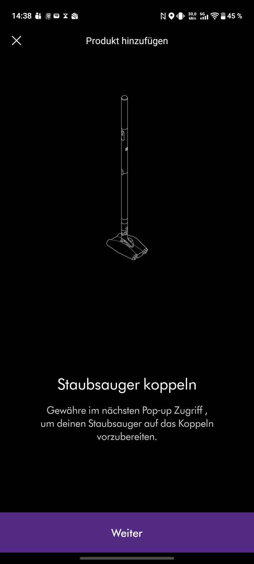 Dyson Pencilvac Screenshot