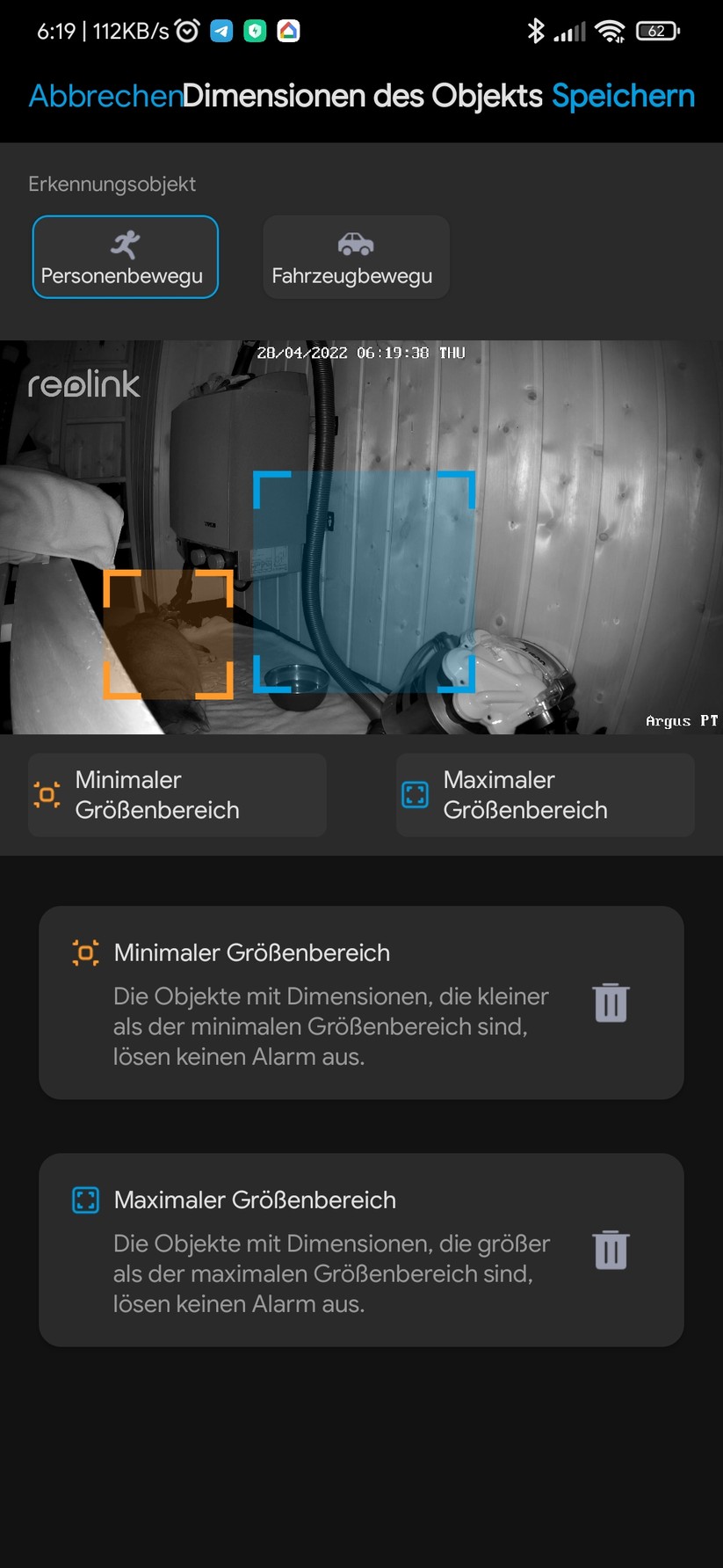Einrichtung und Betrieb mit der App: Reolink PT 2K