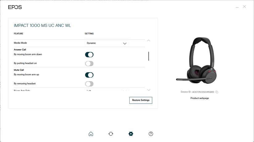 Epos Impact 1000 - Bilder App
