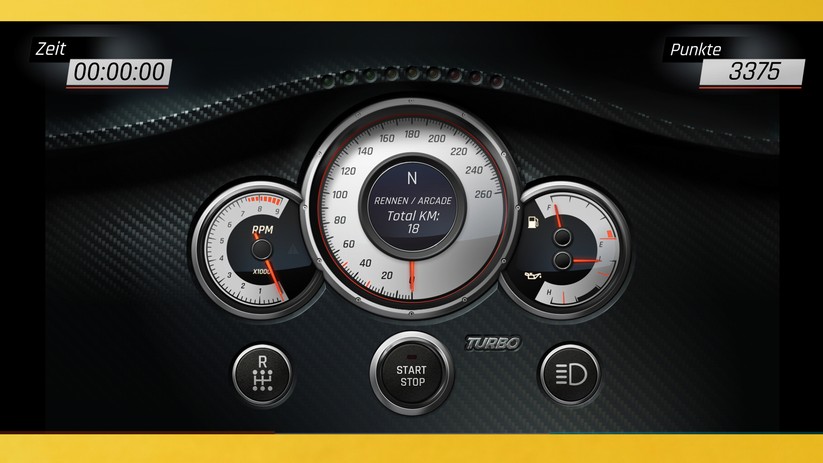 So sieht das virtuelle Cockpit aus.