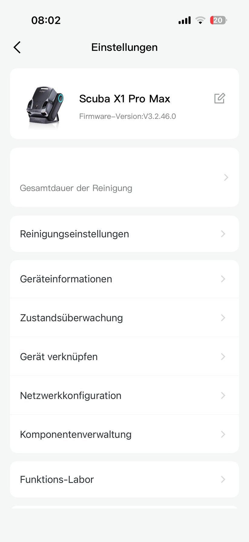 Aiper Scuba X1 Pro Max - Bilder App