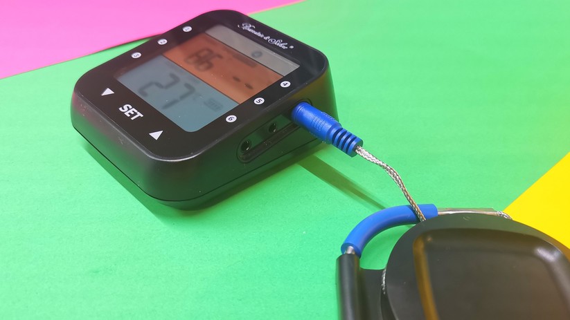Das NX6305  funkt Informationen von bis zu sechs Temperatursonden per Bluetooth zur App. 