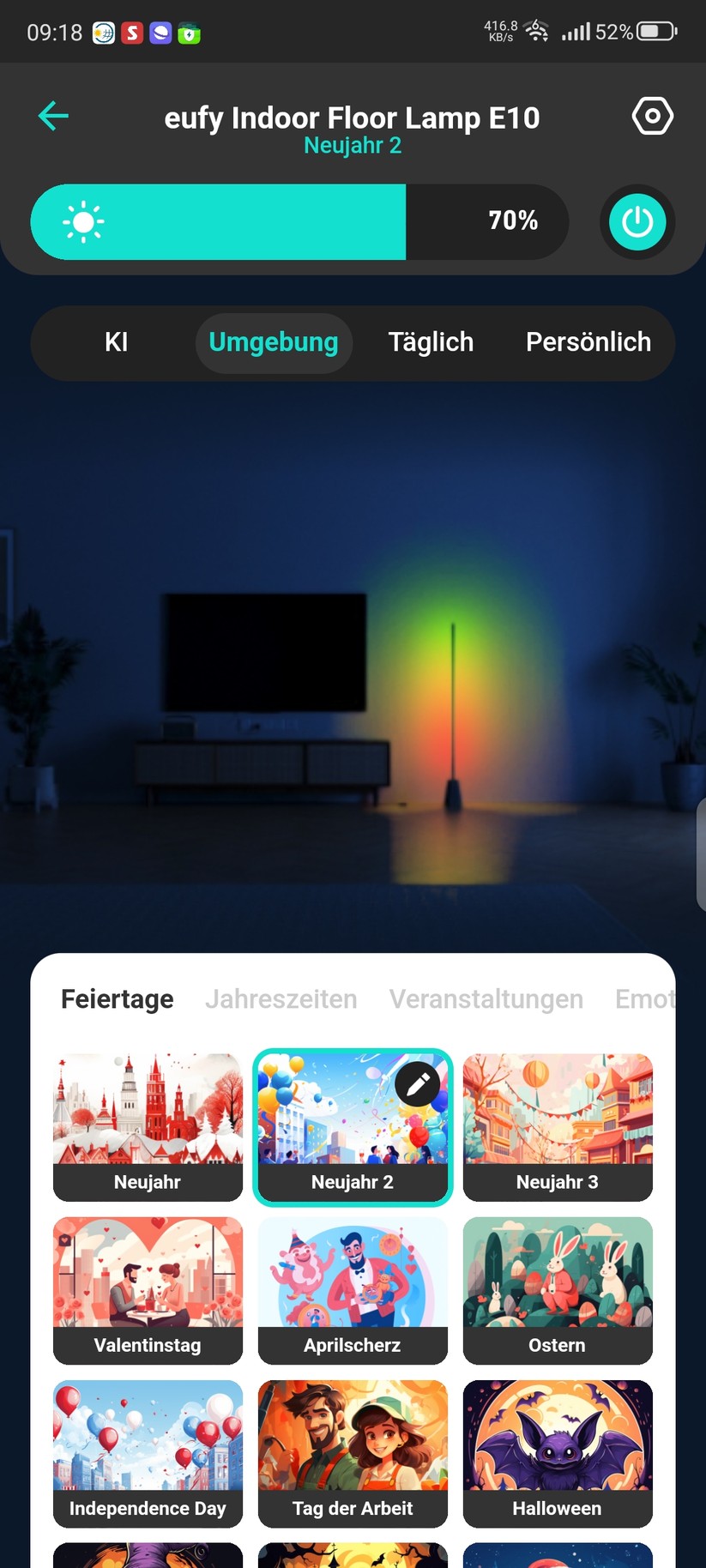 Eufy Indoor Floor Lamp E10: App