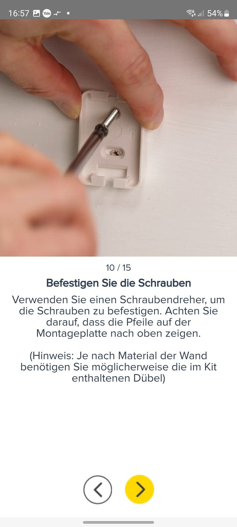 Yale Smart Indoor Camera: Einrichtung