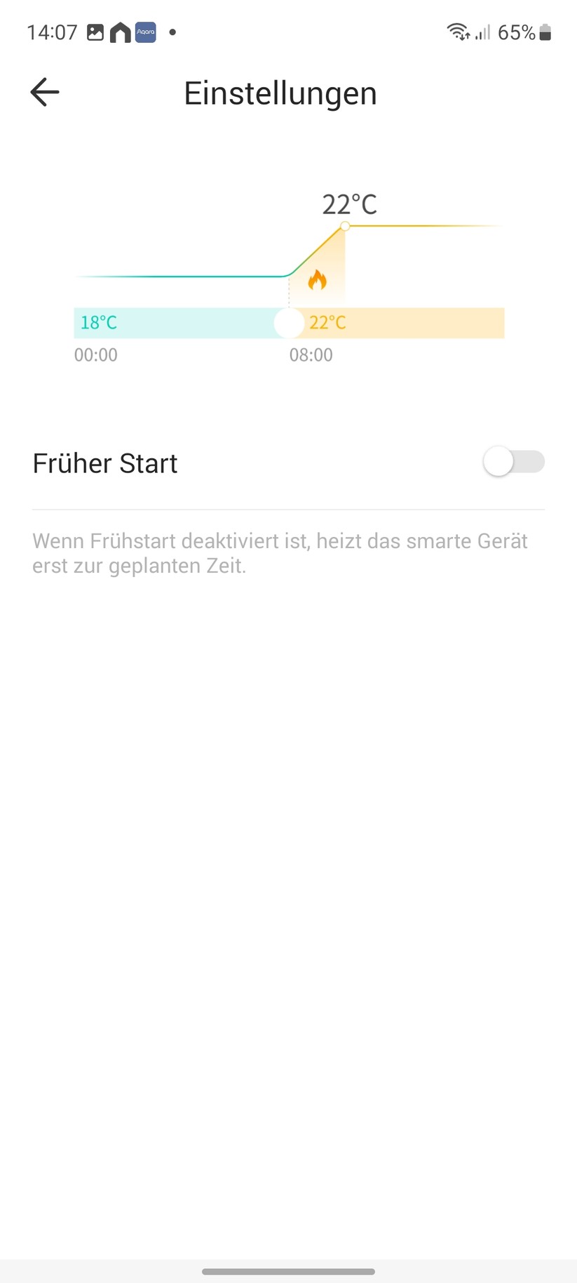  App, Einstellungen und Heizpläne