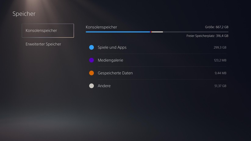 Playstation 5 - Benutzeroberfläche