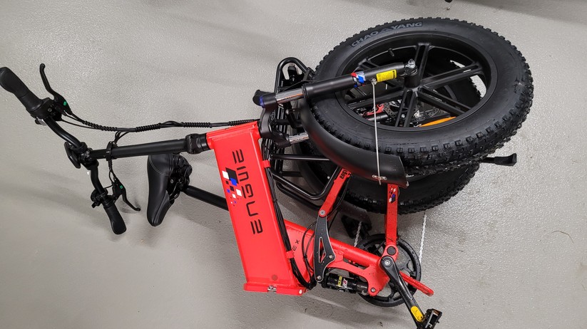  Faltbares E-Fatbike mit Doppelfederung und ergonomischer Sitzposition