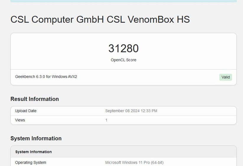 CSL Venom Box mit Ryzen 7 8845HS: Benchmarks