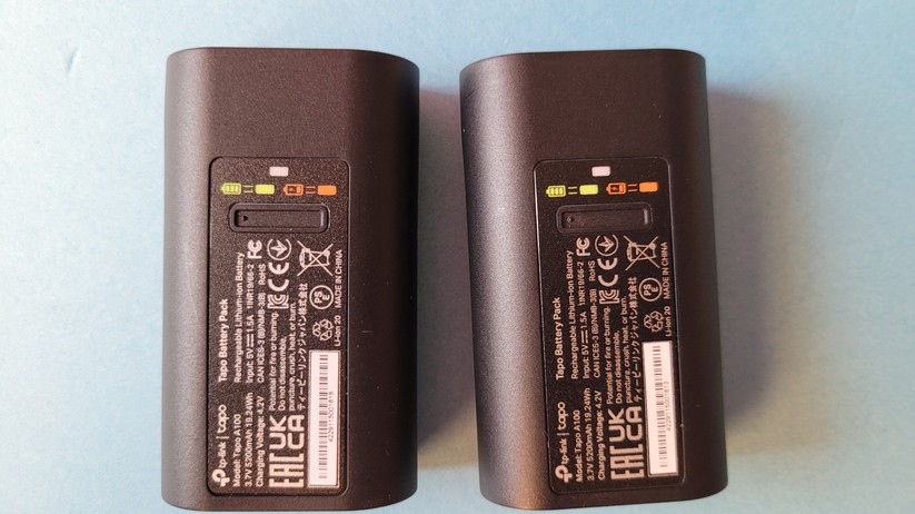 TP-Link Tapo C420S2: Die 5.200 mAh-Akkus mit 19,24 Wh sollen einen Betrieb der Kameras von bis zu 180 Tagen ermöglichen.