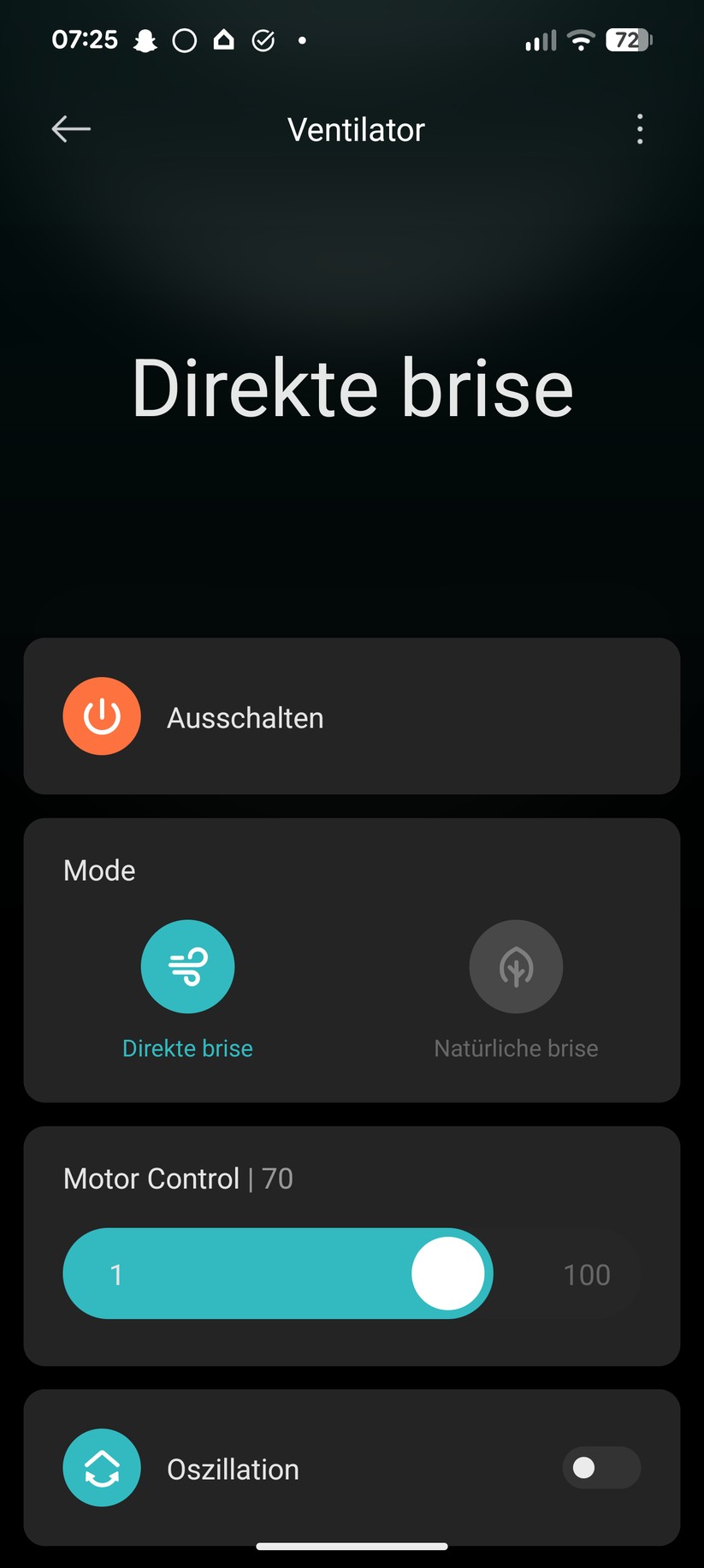Xiaomi Mi Standing Fan 2 Screenshot