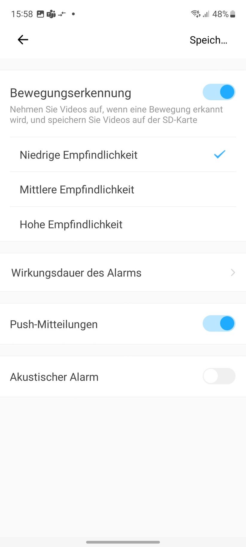 Sonoff Slim Cam: Einrichtung & Einstellungen