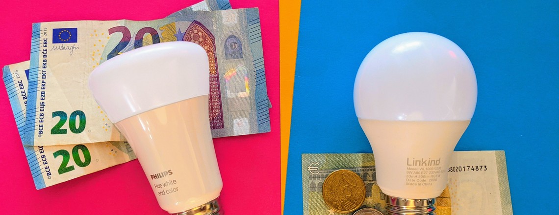 Linkind RGB WLAN Lampe vs Philips Hue