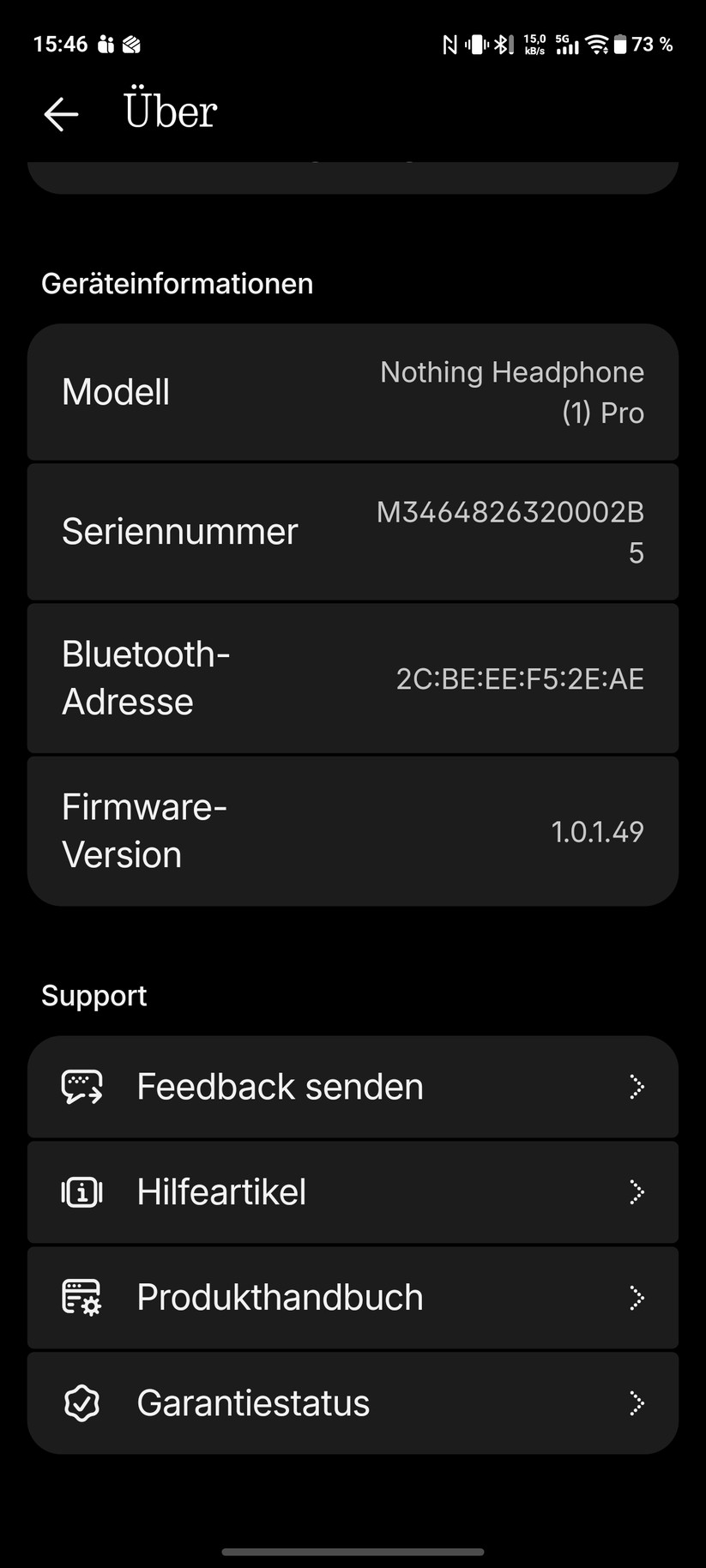 Nothing Headphone 1 Pro Screenshot