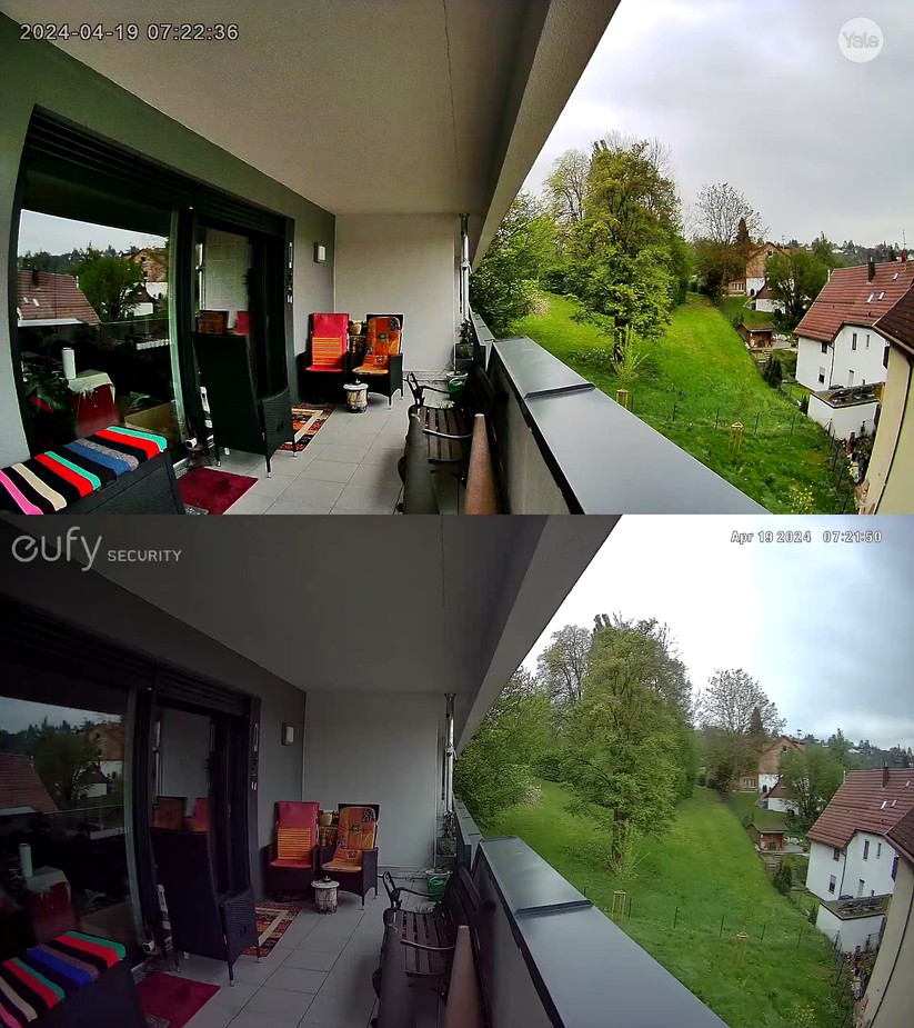 Yale Smart Outdoor Camera: Einstellungen, Aufnahmen