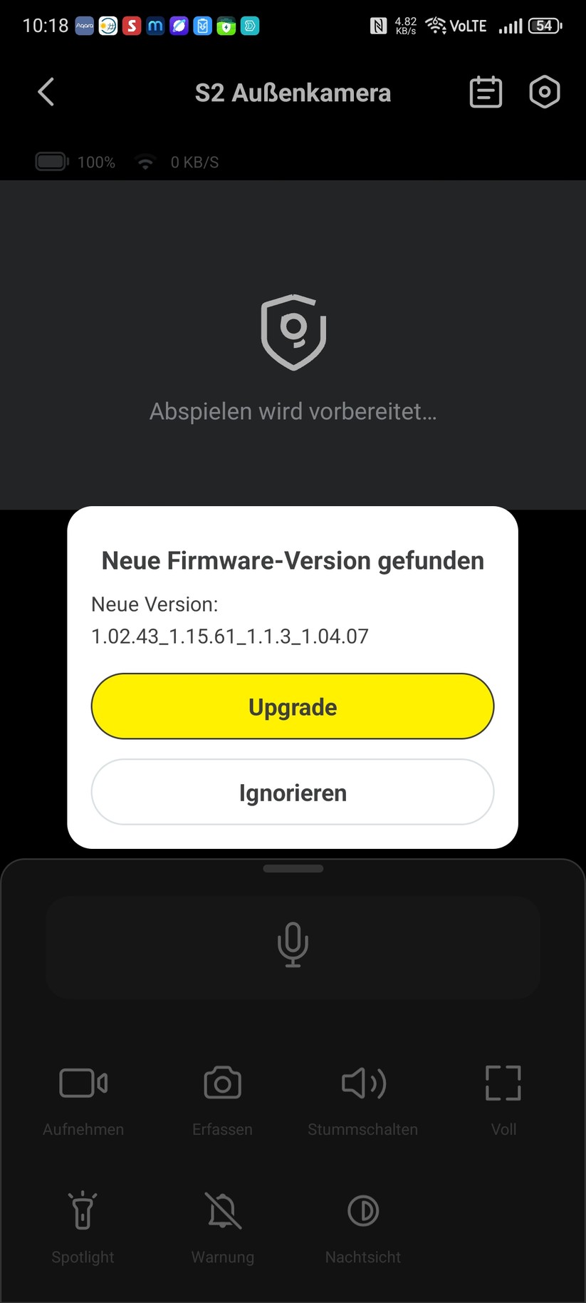 Baseus Security S2: Konfiguration mit der App