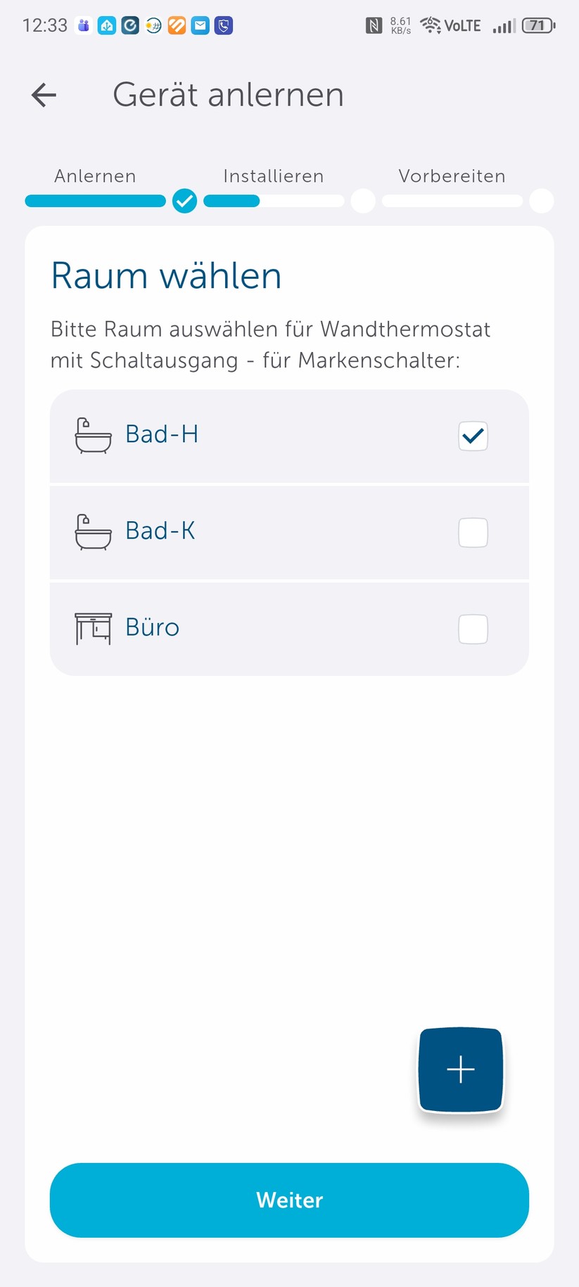 Homematic IP BWTH: Set-up mit App