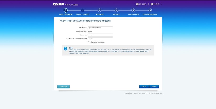 Konfigurationsoberfläche