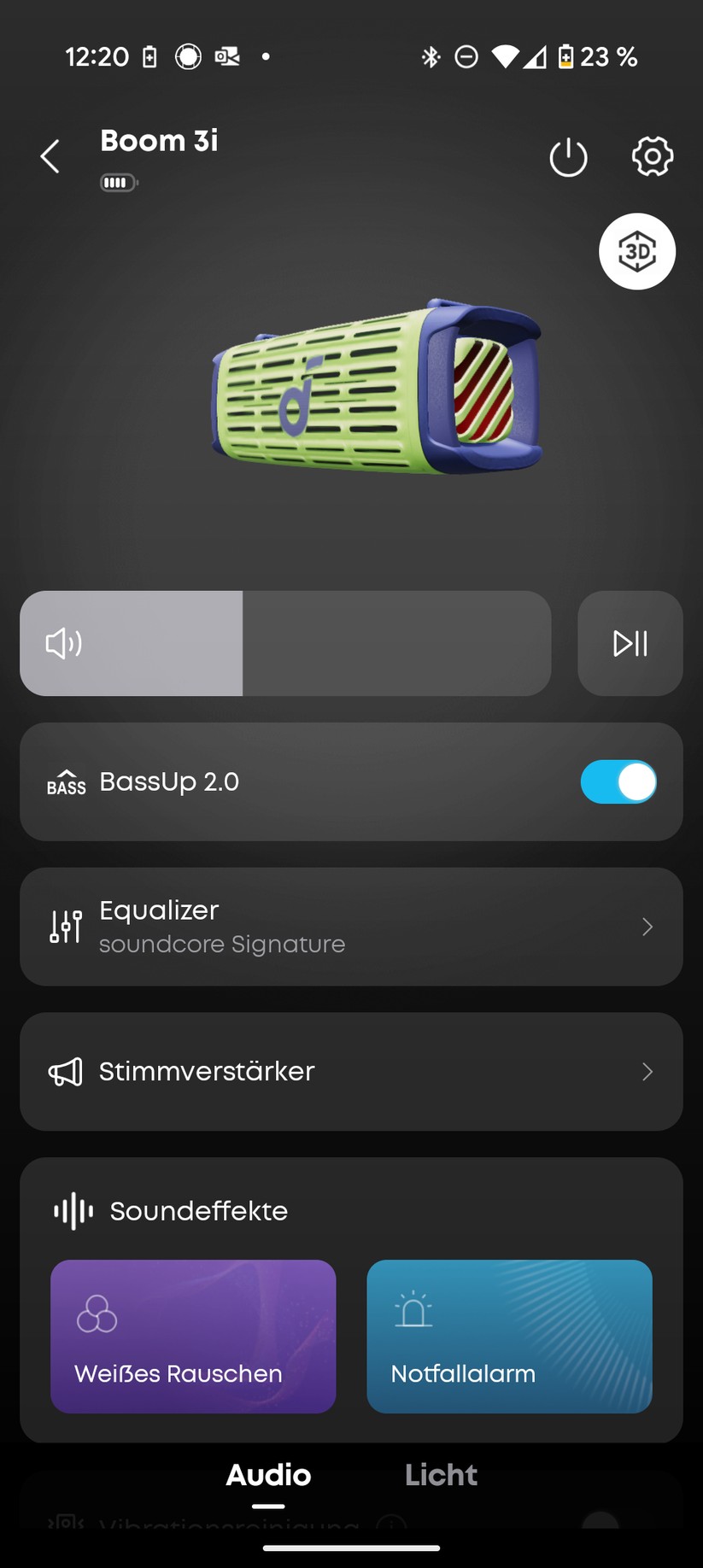 Soundcore Boom 3i Screenshot