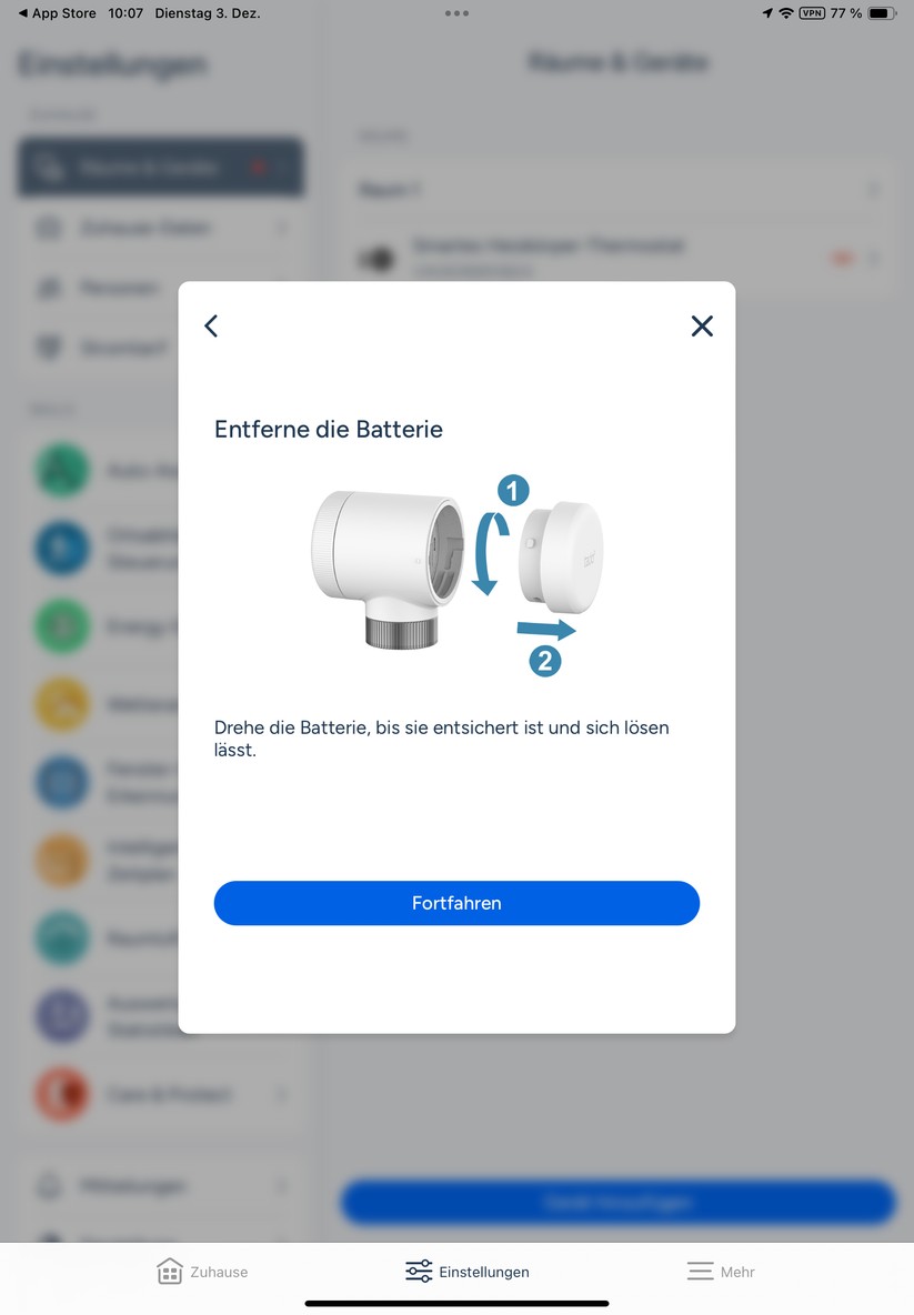 Die Tado-App sieht nicht nur schön aus, sondern bietet auch Verlaufsgrafiken für Temperatur und Heizperiode. Außerdem lässt sie sich einfach bedienen. Heizpläne sind im Handumdrehen erstellt.