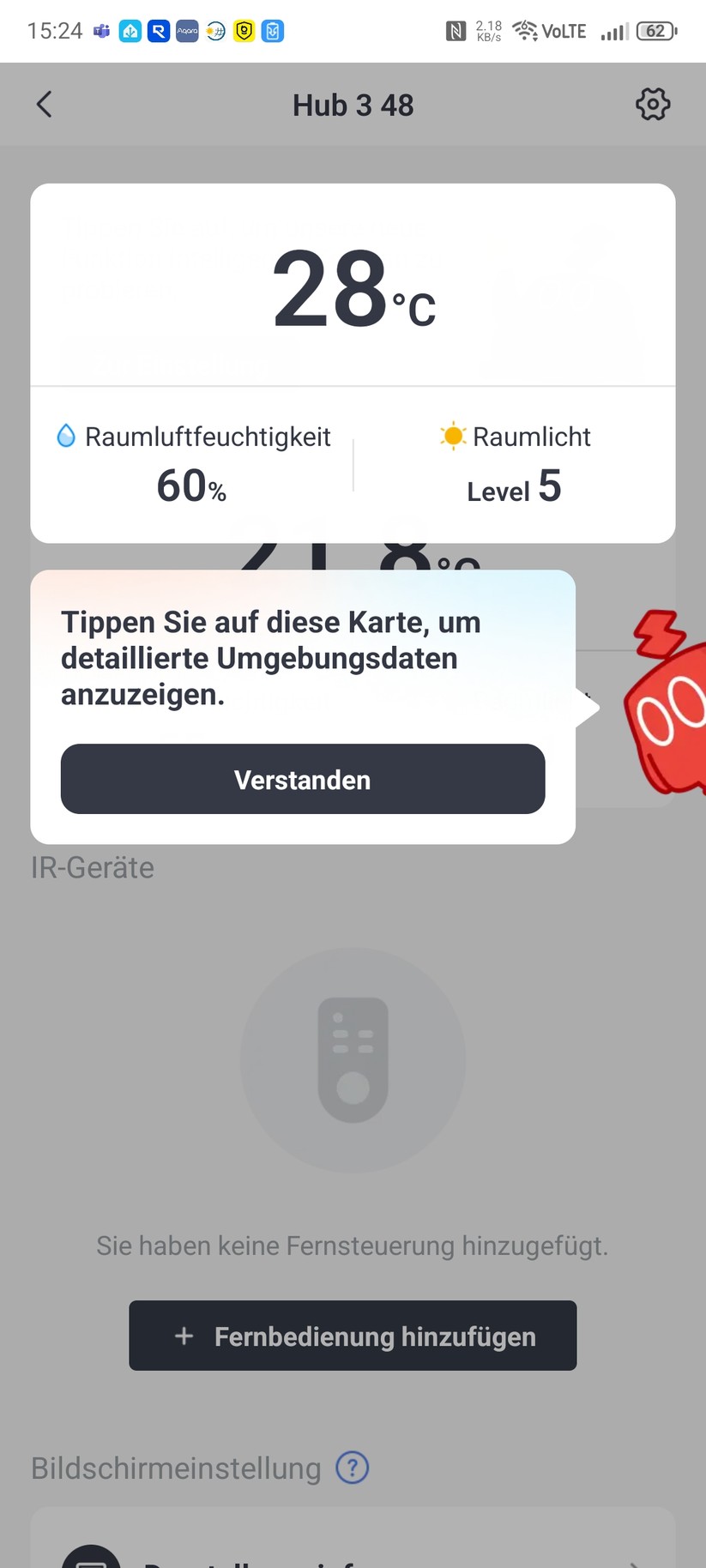 Switchbot-App: Inbetriebnahme des Hub 3