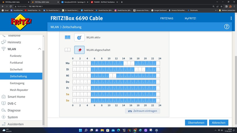 Fritzbox 6690 Cable - Konfiguration 