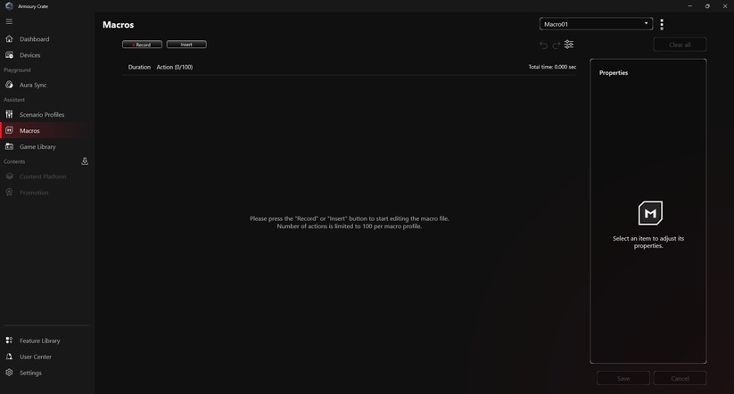 Asus ROG Keris II Ace - Bilder App 