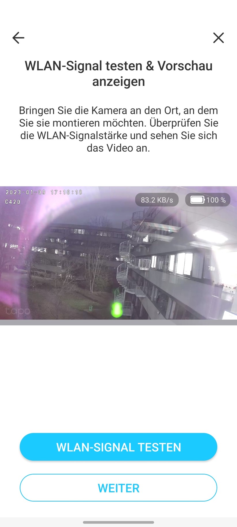 TP-Link Tapo C420S2: Einstellungen, Bilder