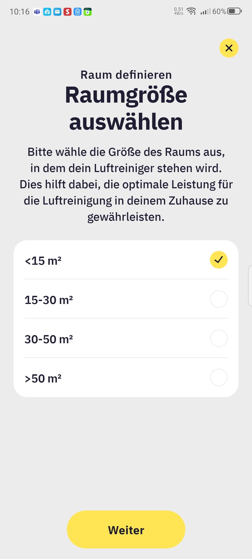 Klyqa Air Klyna S: App